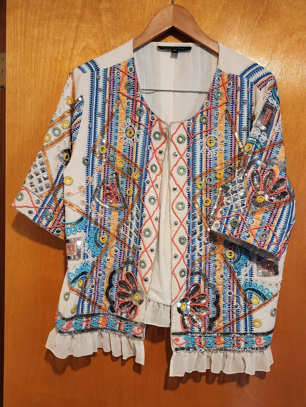 Indigo Moon Beaded Cardigan